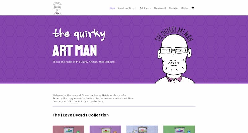 Website Development Quirky Art man